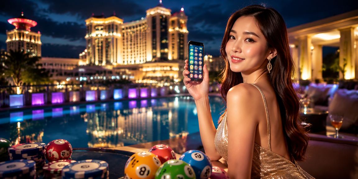 Jackpot lottery gaming atmosphere in the Genting Highlands area of Malaysia