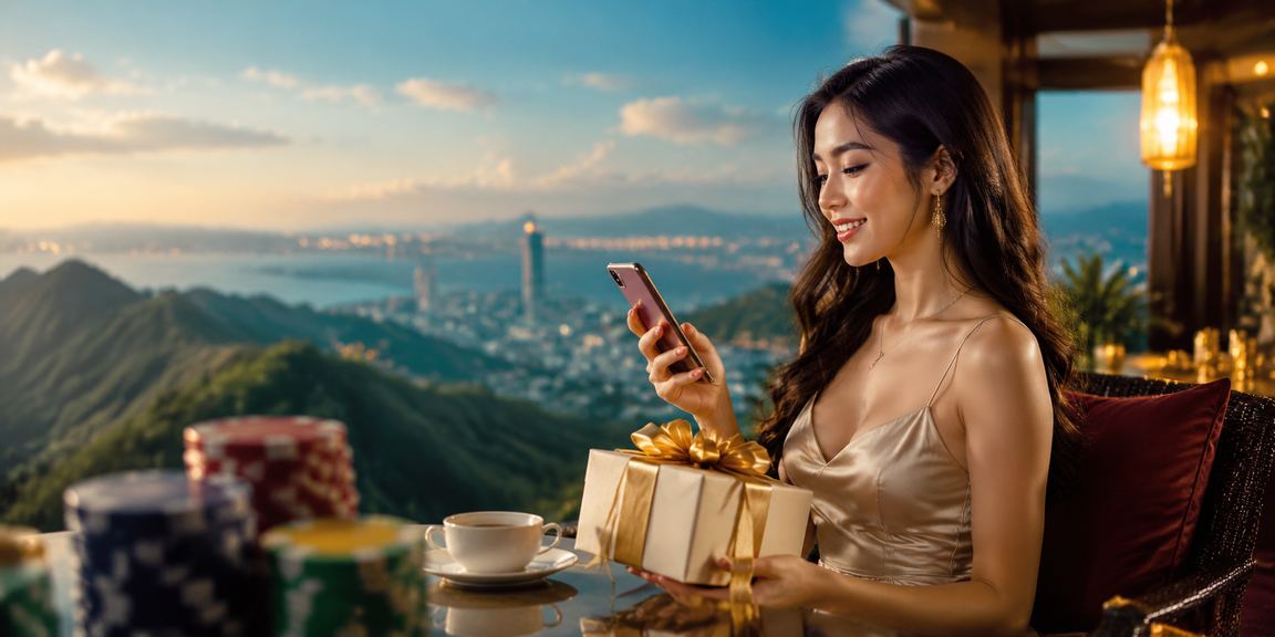 Genting Highlands visitors accessing the virtual sports platform via smartphone